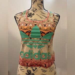 Adidas Floral Crop Top XS